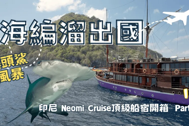 【印尼 】Part 2：Neomi Cruise 頂級印尼船宿玩什麼？儒艮錘頭鯊旗魚大物團，一年一期跨洋行程獨家開箱