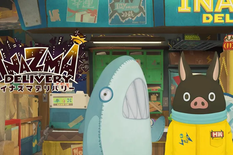 無限療癒的鯊魚裝宇宙人搖著屁屁準備潛水啦 INAZMA DELIVERY イナズマデリバリー