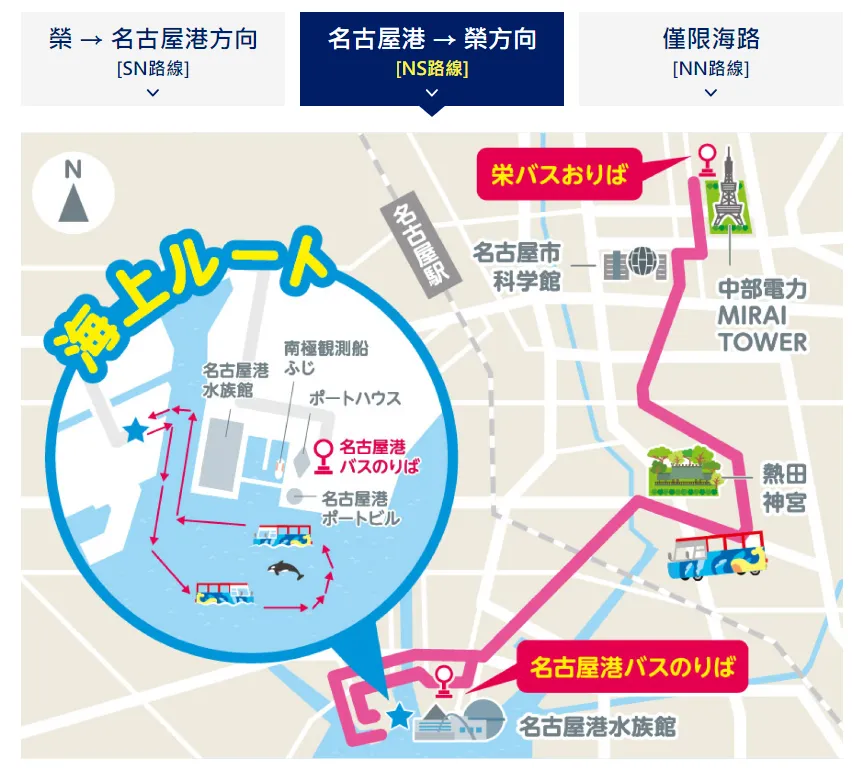 名古屋海洋騎士 MARINE RIDER - NS 路線