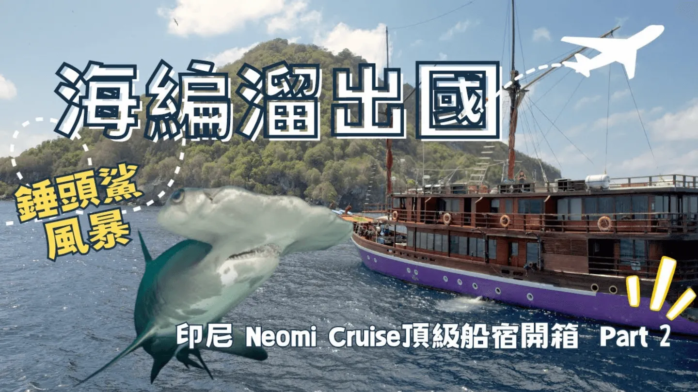 【印尼 】Part 2：Neomi Cruise 頂級印尼船宿玩什麼？儒艮錘頭鯊旗魚大物團，一年一期跨洋行程獨家開箱
